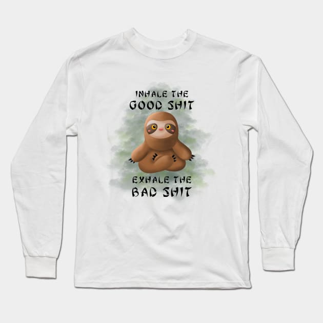 Inhale the good Long Sleeve T-Shirt by BlackCatArtBB